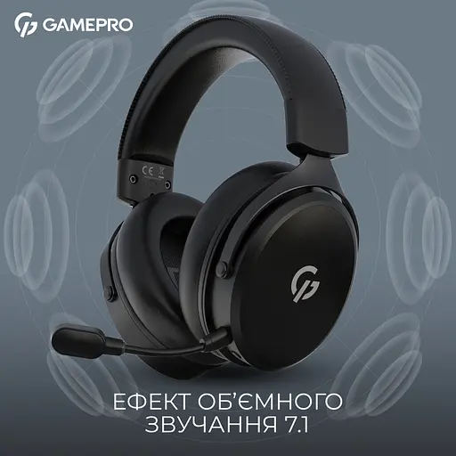 Наушники GamePro Asgard Skadi Wireless Black (HSW191B) - фото 5