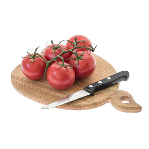 Доска кухонная разделочная деревянная из бука в форме яблока 27х20 см, Woodly Бежевый 86490 - фото 4