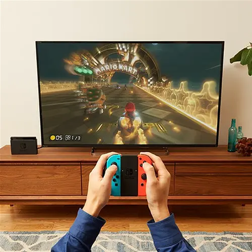 Игровая консоль Nintendo Switch with Neon Blue and Neon Red Joy-Con (045496452629) - фото 9