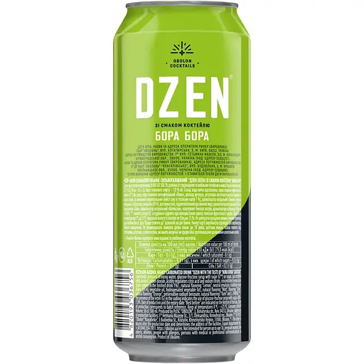 Напій слабоалкогольний Dzen зі смаком коктейлю Бора Бора 7% з/б 0.5 л - фото 2