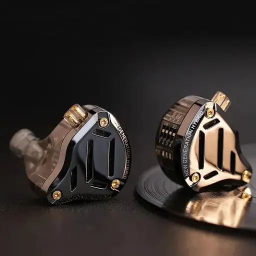 Гібридні навушники KZ ZS10 Pro 2 з мікрофоном чорні - фото 5