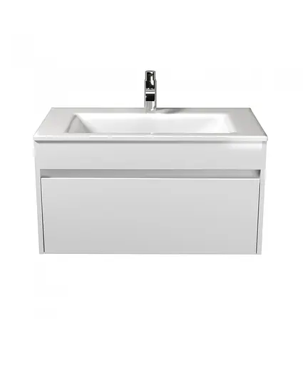 Тумба Мойдодир Prime 80-А з умивальником Amalfi 80 підвісна Білий - фото 8