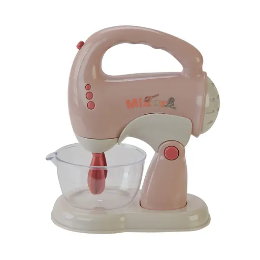 Миксер YH129-6S/6C на батарейках, свет, звук, в коробке (6982005400624) Бежевый - фото 1