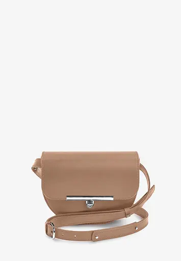 Женская кожаная сумка поясная-кроссбоди Bridget карамель - фото 2