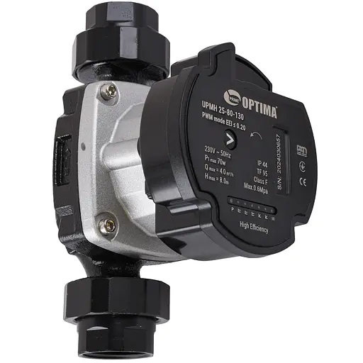 Насос циркуляционный энергосберегающий Optima PRIME UPMH 25-80AUTO 130 мм + гайки - фото 1
