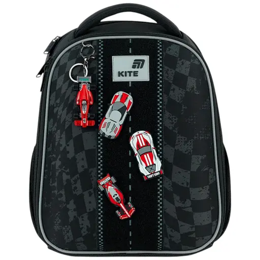 Рюкзак Kite Education каркасный 555 Race&Win Черный (K26-555S-8) - фото 1