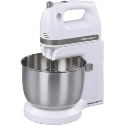 Стационарный электрический ручной миксер Grunhelm GRM662W 500 Вт кухонный с насадками - фото 1