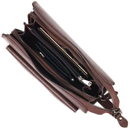 Клатч кожаный мужской Canpellini 23х14,5х5,5 см sum0022438 - фото 5