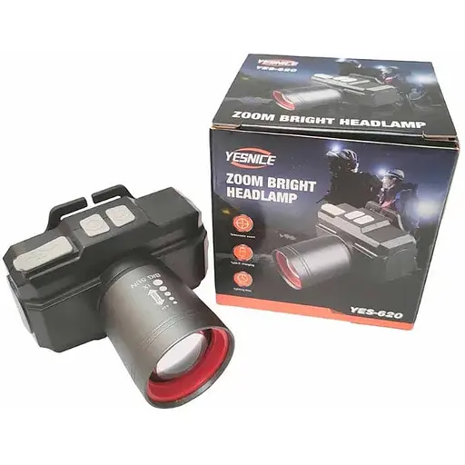 Налобний ліхтар Yesnice Zoom Bright Headlamp YES-620 - фото 1