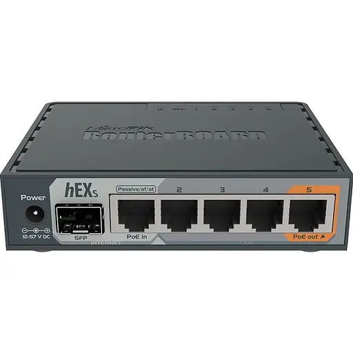 Маршрутизатор (роутер) MikroTik hEX S (RB760IGS) [137444]