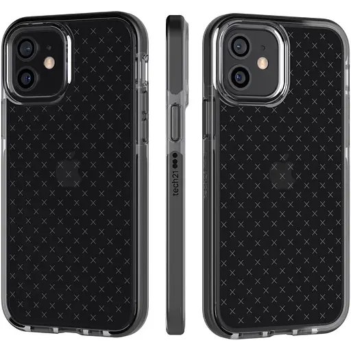 Оригинальный противоударный силиконовый чехол Tech21 для iPhone 12 Mini / 13 Mini Evo Check Black T21-8880 - фото 3