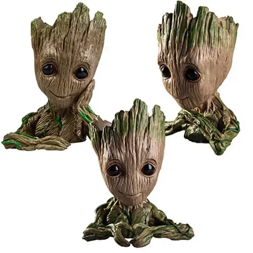 Набор горшочков для цветов и канцелярии Грут Groot G1 G2 G3