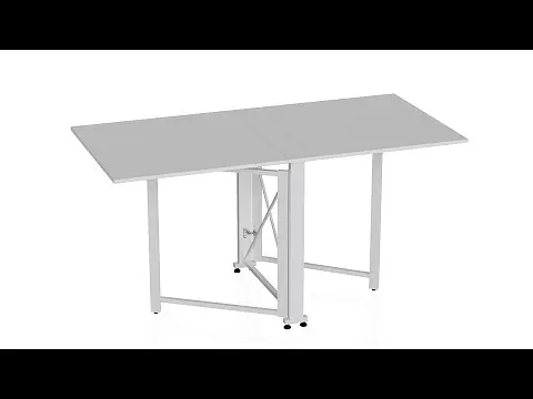 Стіл-книга трансформер Оріон 2 Ferrum-decor 750x1520x730 Білий метал ДСП Біле 16 мм (FRD-104590) - фото 9