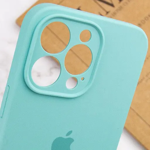 Чохол Epik Silicone Case Full Camera Protective AA для Apple iPhone 15 Pro Max 6.7 Бірюзовий/Marine Green - фото 6