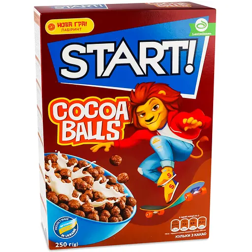Уценка. Сухие завтраки Start Шарики Какао 250 г