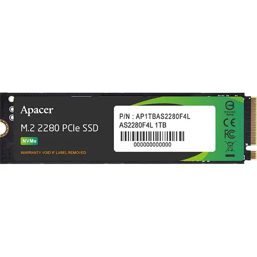 SSD накопичувач Apacer AS2280F4L 1TB (AP1TBAS2280F4L-1) [151753] - фото 1