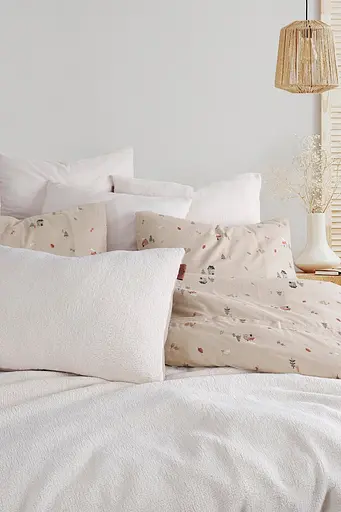 Постільна білизна Sherwood Ecru (Фланель + Шерпа) Istanbul pbe0051508 - фото 2