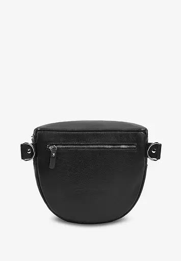 Шкіряна сумка поясна-кроссбоді Vacation чорна - фото 4