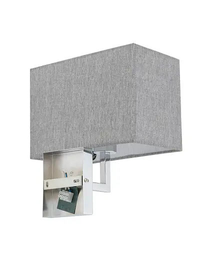 Бра, настінний світильник Nowodvorski 11787 Hotel Mood E27 1x10W IP20 сірий - фото 3