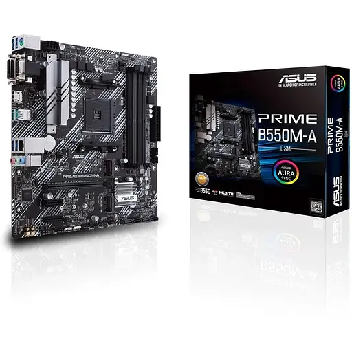 Материнская плата Asus Prime B550M-A/CSM sAM4 B550 4xDDR4 M.2 HDMI DVI D-Sub CSM mATX - фото 7