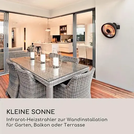 Інфрачервоний обігрівач Blumfeldt Heatbell Wall 800/1200/2000 Вт (10038413) - фото 4