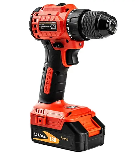 Аккумуляторный бесщеточный шуруповерт GTM DS18/50BL + 2 АКБ и ЗУ в кейсе (DS18/50BL) - фото 4