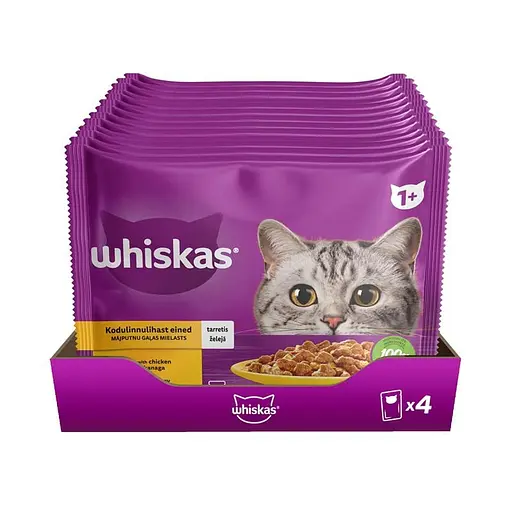 Корм для кошек Whiskas курица/индейка в желе 4 шт. x 85 г - фото 3