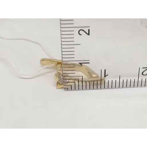 Золотые серьги Гаразд с фианитами. 3531927 - фото 5