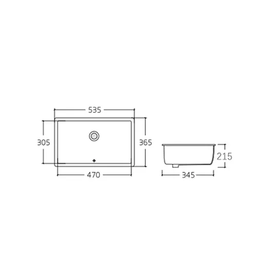 Умивальник Qtap Stork 535x365x215 White QT1511H0422DW, Білий - фото 2