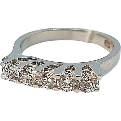 Серебряное кольцо Золотой квартал с фианитами. Артикул 309431 16,5