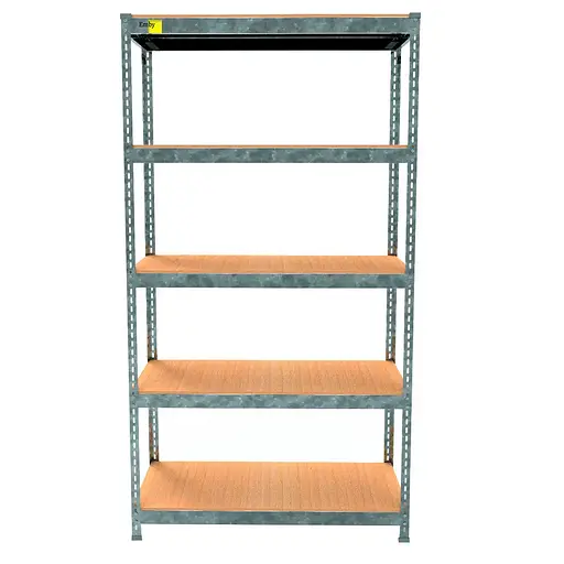 Металевий стелаж Emby Light Series (розмір 1800х900x300мм) 5 полиць ДСП до 100кг Оцинкований - фото 3