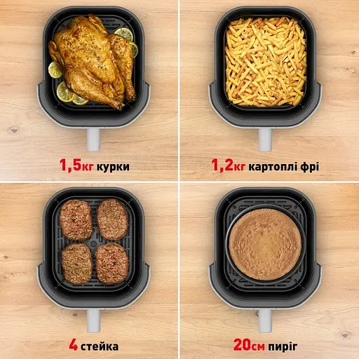 Мультипечь Tefal Easy Fry Infrared 1500Вт 7л 8 программ с окошком пластик светло-серый - фото 8