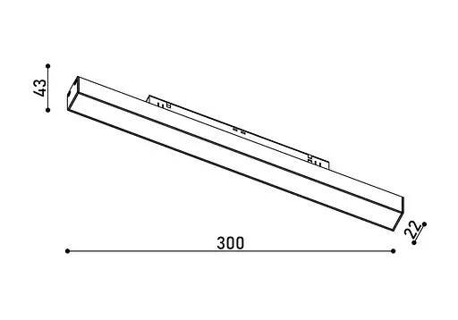 Світильник магнітний трековий Kloodi KDMG-LINE300 PC 12W 4K WH - фото 3