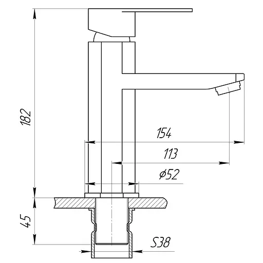 Змішувач для раковини Globus Lux Sorento SQ-101HR - фото 4