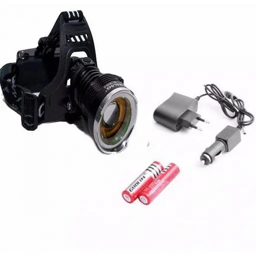 Универсальный налобный LED фонарь на голову для рыбалки Bailong BL T619 аккумуляторный - фото 4