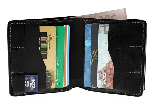 Мужской кожаный кошелек Grande Pelle 10х10х2.5 см acs0029295 - фото 3