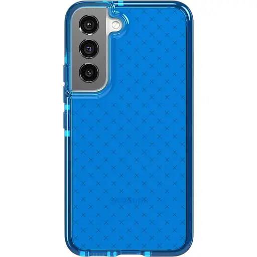 Оригинальный противоударный силиконовый чехол Tech21 Evo Check для Samsung Galaxy S21 FE 5G (6.4 ) Blue