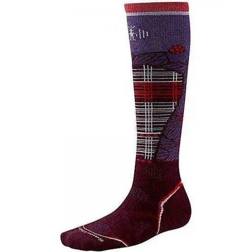 Шкарпетки Smart Wool Wm's PhD Ski Medium Pattern SW268 Aubergine L (1033-SW SW268.762-L)