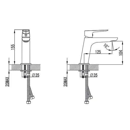 Змішувач для раковини Corso LUGANO CH-2A147C - фото 6