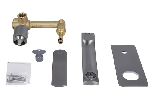 Змішувач для раковини Qtap прихованого монтажу Slavonice, Gunmetal Black PVD (k35) QTSLA273GMB45920 - фото 6