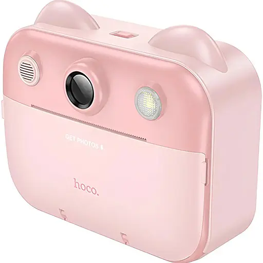 Фотокамера Hoco DV204 Dual Camera Printing Pink детская (153301)