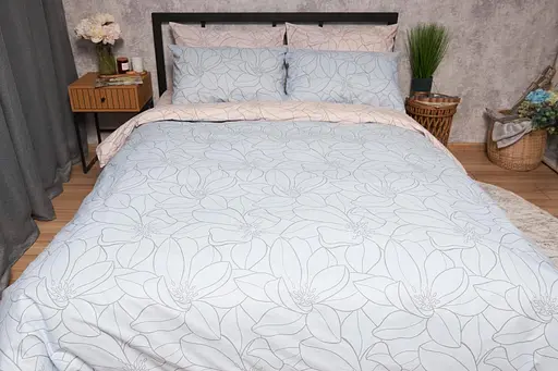 Комплект постільної білизни Moon&Star Бязь Gold Люкс Lily King Size 220x240 наволочки 2х50х70 - фото 4