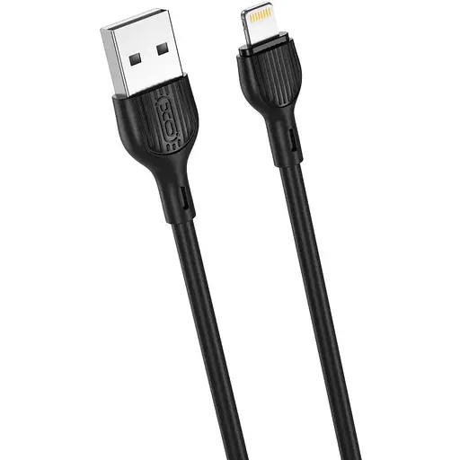 Кабель XO NB200 2.1A USB cable for Lightning 2 м Черный