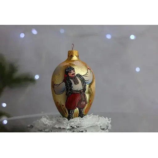 Набір ялинкових прикрас Санта Шоп Святкова пара скло (4820001154443)