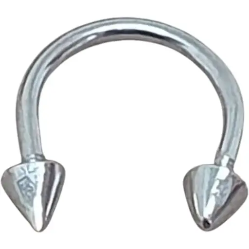 Срібна сережка циркуляр для пірсингу Umax (септум/смайл/хелікс). 7042U