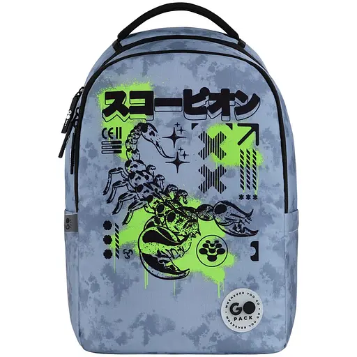 Рюкзак GoPack Teens 135M-5 Черно-голубой (GO26-135M-5) - фото 3