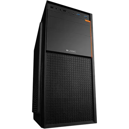 Корпус LogicConcept J23 USB 3.0x2+2.0x2 BLACK без БЖ ATX