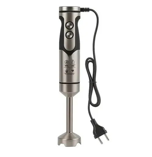 Заглибний портативний блендер HM-8046 нержавіюча сталь 1000 Вт Сірий з Чорним - фото 2