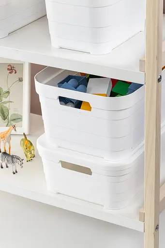 Корзина Idea Home Pyramid с крышкой10.8 л 36x24x16.5 см белая (00643 White) - фото 5