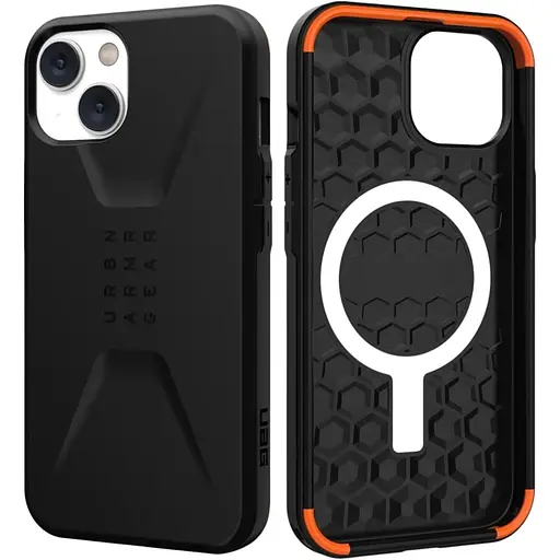 Оригінальний протиударний чохол UAG Civilian для iPhone 14 / iPhone 13 (6.1") Black 114036114040